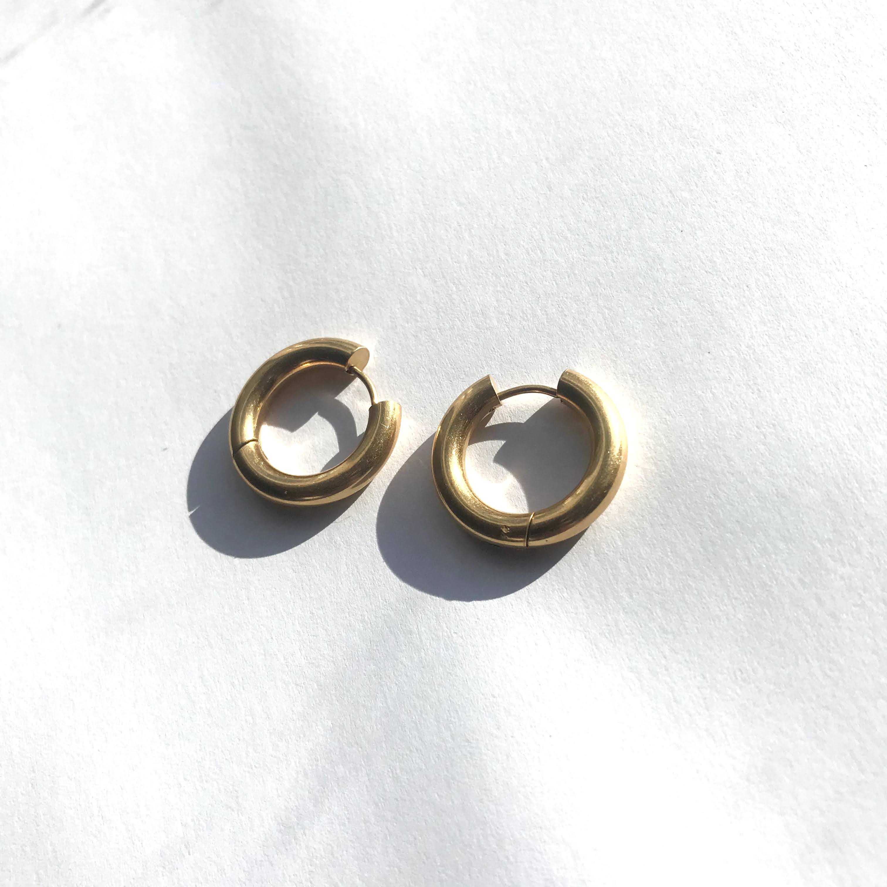その他 25yearsagoNotforsale,unopenedANAgoldpass GEMMA | Tarnish Free | Gold Chunky Hoop | Earrings (5 sizes)
